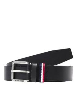 JACK & JONES Herren Jacespo Belt Lederg rtel, Schwarz, 95 EU von JACK & JONES