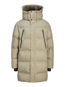 JACK&JONES Herren Jcoalpha Long Puffer Sn Puffermantel, Crockery, XL von JACK & JONES