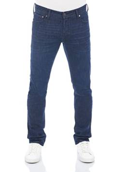 JACK & JONES Herren Jeans JJIGLENN Jeanshose Hose Slim Fit Stretch Denim Pant Blau w38, Farbe:Blue Denim (12225766), Größe:38W / 30L von JACK & JONES