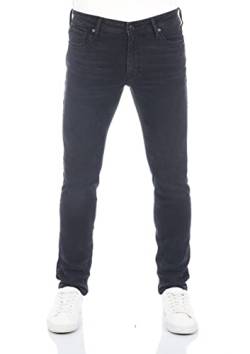 JACK & JONES Herren Jeans JJIGLENN Jeanshose Hose Slim Fit Stretch Denim Pant Schwarz w32, Farbe:Black Denim (12225765), Größe:32W / 32L von JACK & JONES