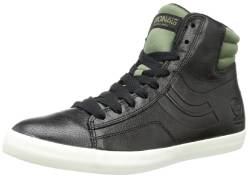 JACK & JONES JJ Reno Leather JI ORG 12069919, Herren Sneaker, Schwarz (Black), EU 42 von JACK & JONES