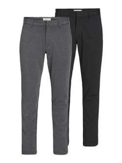 JACK & JONES Male SPAKM Winston 2-Pack Men's Trousers | Slim Fit Chinos for Every Occasion Business or Leisure | Durable & Comfort Stretch von JACK & JONES