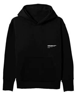 JACK & JONES Men's JORCLAN Sweat Hood Kapuzenpullover, Black, S von JACK & JONES