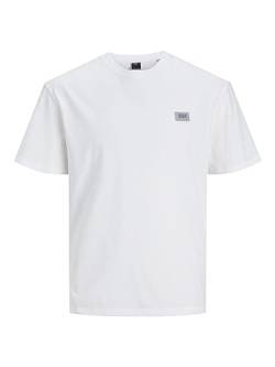 JACK&JONES Herren JCOCLASSIC Twill Tee SS Crew NECK23 NOOS Poloshirt, White, S von JACK & JONES