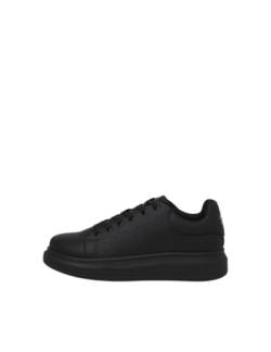 Jack & Jones Herren Jfwbolton Pu Sneaker Styd Sn, Black, 45 EU von JACK & JONES