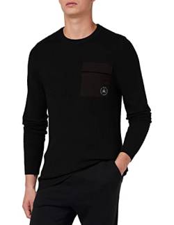 Jack & Jones Men's JCOHUNTER Knit Crew Neck Pullover Sweater, Black, XL von JACK & JONES