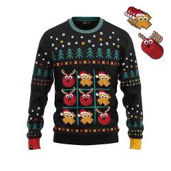 JAP Christmas Tic Tac Toe - Lustiger Hässlicher Weihnachtspullover Für Damen und Herren Ugly Christmas Sweater - M von JAP Christmas