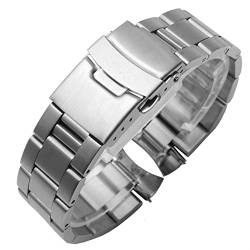 JDIME Armband für SKX007 009 SKX175 SKX173 Armband Männer Edelstahl Watchband 22mm Uhrengurte(A-silver,20mm) von JDIME