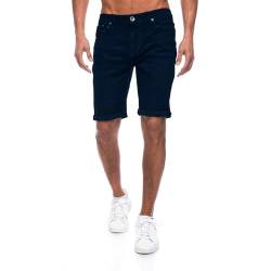 JEEL Herren Kurze Hosen - Slim-Fit Jeans-Shorts - 5-Pocket-Style - Stretch Herren-Shorts - Kurze Hose für Männer - Basic Washed - 7-Schwarz - 40W von JEEL