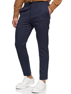 JEFF Herren Dyer Stoffhose mit 4 Taschen | Stretch Hose Herrenhose für Männer Navy M von JEFF