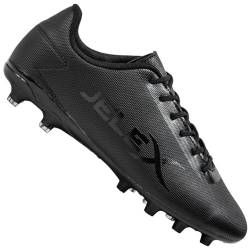 JELEX "Legend Mundial FG Herren Fußballschuhe, FG-Sohle – geeignet für Feste natürliche Oberflächen (Schwarz, EU Schuhgrößensystem, Erwachsene, Herren, Numerisch, M, 44) von JELEX