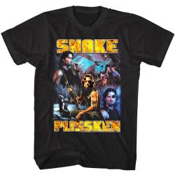 Kurt Russell Snake Plissken Men’s T-Shirt Escape from New York Action Montage BlackMedium von JELU