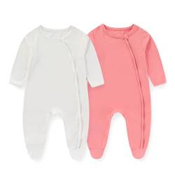 JELYLOVE Unisex Langarm Baby Jungen Mädchen Strampler 0-12 Monate 95% Rayon aus Bambus 5% Elasthan Neugeborene Bekleidung von JELYLOVE