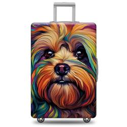 JENWLL Custom Dog Luggage Cover for Suitcase, Lowchen Dog Suitcase Cover Protector, Style 1, Lowchen 2, S £¨ Fits 18"-21" Luggage ), modisch von JENWLL