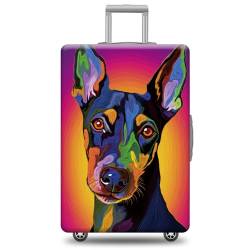 JENWLL Custom Dog Luggage Cover for Suitcase, Manchester Terrier Dog Suitcase Cover Protector, Style 1, Manchester Terrier 4, S £¨ Fits 18"-21" Luggage ), modisch von JENWLL