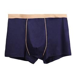 JEShifangjiusu Nahtlose Unterhosen FüR MäNner Mit Hoher Taille Atmungsaktive Leichte UnterwäSche Eisige Seidige Boxershorts (Blau 10-1pc,XL) von JEShifangjiusu