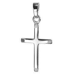 JEVELION Anhänger-Kreuz Silberkreuz für Damen, Herren und Kinder Kettenanhänger 925 Sterling-Silber + Schmuck-Etui von JEVELION