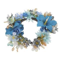 JEWEDECO Haarnadel Stirnband Kopfbedeckung Blumengirlande Haarband Haarkranz Feiertags Stirnbänder Blumen Stirnband Feen Accessoires Für Frauen Kranz Party Kopfschmuck Haarbänder von JEWEDECO