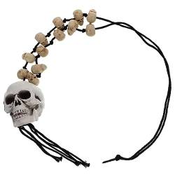 JEWEDECO Halloween-halskette Halloween-hals-accessoire -halskette Vintage Knochen Halskette Skelett Figur Halloween-dekoration Halloween-schmuck Gruselige Halskette Harz von JEWEDECO