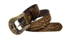 JF-Reitsport Unisex Western Style Belt 30 Inches Cowboy Cowgirl Gürtel, schwarz, W30 von JF-Reitsport