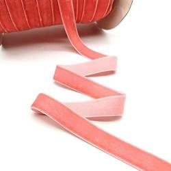 5 Yards 6–25 mm Samtband Partydekorationsband Schleife DIY Weihnachtsband-Wassermelonenrot-6 mm breit von JHJRYGKI