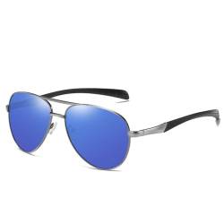 JIAXINGHAN UV400 Polarisierte Sonnenbrille Männer Nachtsicht Sonnenbrille Frauen Metall Brillengestell Fahren Strand Fahrrad Blendschutz Schatten Brillen,C3,BH10249 von JIAXINGHAN