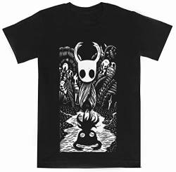 Ghost Knight Graphic Art Hollow Knight Lustiges Spiel Schwarzes Kurzarm-T-Shirt für Kinder von JINBETEE