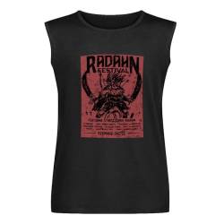 Festival Radahn T Shirt for Men Pure Cotton Humorot-Shirt Round Neck Elden Ring Gift Tees Tops Sleeveless Vest Tank Top Black L von JINYIHOUSE