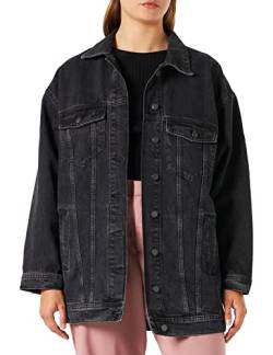 JJXX Women's JXALISON Oversized Long Jacket CR504, Black Denim, M von JJXX