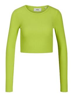 JJXX Women's JXFELINE LS RIB Tee NOOS Langarmshirt, Lime Punch, XS von JJXX