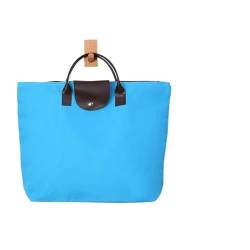 Reisetasche wasserdichte Strandtasche Damen Nylon Handtasche Frauen Tragetaschen Große Kapazität Handtasche Oxford Casual Reise Umhängetaschen (Color : Blue) von JMORCO