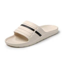 JOMIX Sandalen Herren Pantoletten mit Fußbett Sommer Badelatschen Strandsandalen Erwachsene Schlappen (Weiß, 42 EU, SU9419) von JOMIX