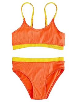 JOPHY & CO. Bademode für Mädchen und Mädchen, 2 Stück, Bikini-Set, verstellbar, Nr. 5300, 2001 Orange, 10 Jahre von JOPHY & CO.