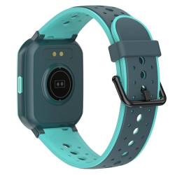 JOYELE Sportliches Silikon-Ersatzarmband für H79 Smartwatch, 14 cm -23 cm, Kunststoff Sport Uhrenarmband, Kompatible Uhr für Jungen und Mädchen, H79 Uhr, Ersatz Sportarmband, Kinderuhr (Grün) von JOYELE