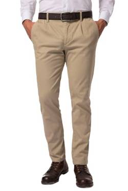 JP 1880 Herren Chino, Schlupfbund, Bundfalte, 1/1 Hosen, Beige, W36 / L32 von JP 1880