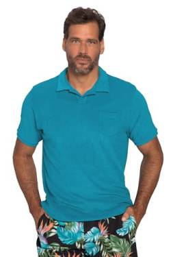 JP 1880 Herren große Größen Übergrößen Menswear L-8XL Poloshirt, Halbarm, Frottee, Cuba-Kragen Dunkles türkis 6XL 817090753-6XL von JP 1880