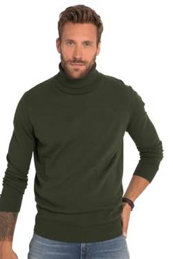 JP 1880 Herren große Größen Übergrößen Menswear L-8XL Rollkragenpullover, Feinstrick dunkelgrün 7XL 820776123-7XL von JP 1880