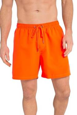 JP 1880 Herren mit Zippertasche Badeshort, Neon Orange, XL EU von JP 1880