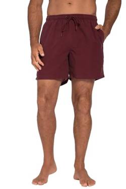 JP 1880 Herren Jay-PI Badeshorts, Beachwear, Elastikbund, Vintage Look Badehose, dunkel kirschrot, 3XL Größen von JP 1880