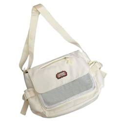 JSGHGDF Itabag Umhängetasche, transparent, passend für Studenten, Büchertasche, japanischer Stil, Kuriertasche für, beige, Medium von JSGHGDF