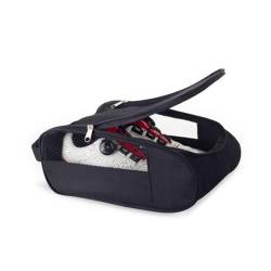 JSGHGDF Schuhtasche mit Reißverschluss, tragbare Sportschuh-Tragetaschen, Reise-Schuhaufbewahrung, Zubehör für Männer und Frauen, Schwarz, Three piece side von JSGHGDF