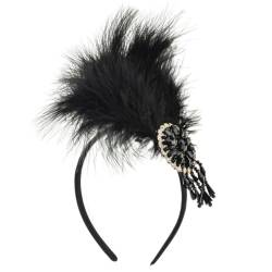 JSGHGDF Vintage Fascinator Stirnband Exquisite Kristall für Party Hochzeit Kostüm Elegante Perlen Dame Kopfbedeckung für Hochzeit von JSGHGDF