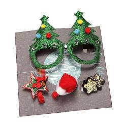 JSZDFSV Haarnadel-Set für Weihnachten, Party, Brillen, Haarnadeln, Familientreffen, Kopfbedeckung, Kinder, Urlaubsparty-Zubehör von JSZDFSV