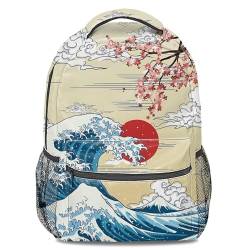 JUJINGUSA Kinderrucksack mit Anime-Kriegermotiv – strapazierfähiges Design mit doppeltem Reißverschluss, großes Fassungsvermögen, geeignet für Jungen und Mädchen, Rucksack 2, Cartoon von JUJINGUSA