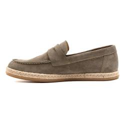 JULES & JENN Espadrille Herren-Mokassins aus Wildleder, grau, 40 EU von JULES & JENN