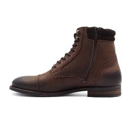 JULES & JENN Ranger Herren Lederstiefel, braun, 39 EU von JULES & JENN