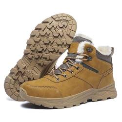 JUMCBYT Herren Traillaufschuhe Wanderschuhe Trekkingschuhe rutschfeste Wasserdicht Leichte Schuhe Khaki 43 von JUMCBYT