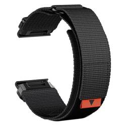 JUNCHENGBAO 22 mm 26 mm Nylonarmband kompatibel mit Fenix ​​7 7X 6X Pro/Epix Pro Gen 2 51 mm 47 mm/Fenix6 5 5XPlus geflochtenes Armband(Black,26mm) von JUNCHENGBAO