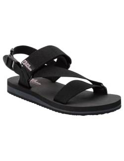 Jack Wolfskin Damen Urban Entdeckung Belt Sandal W, Black, 37 EU von Jack Wolfskin