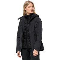 Jack Wolfskin Feldberg 3in1 Jacket Women XS black black von Jack Wolfskin